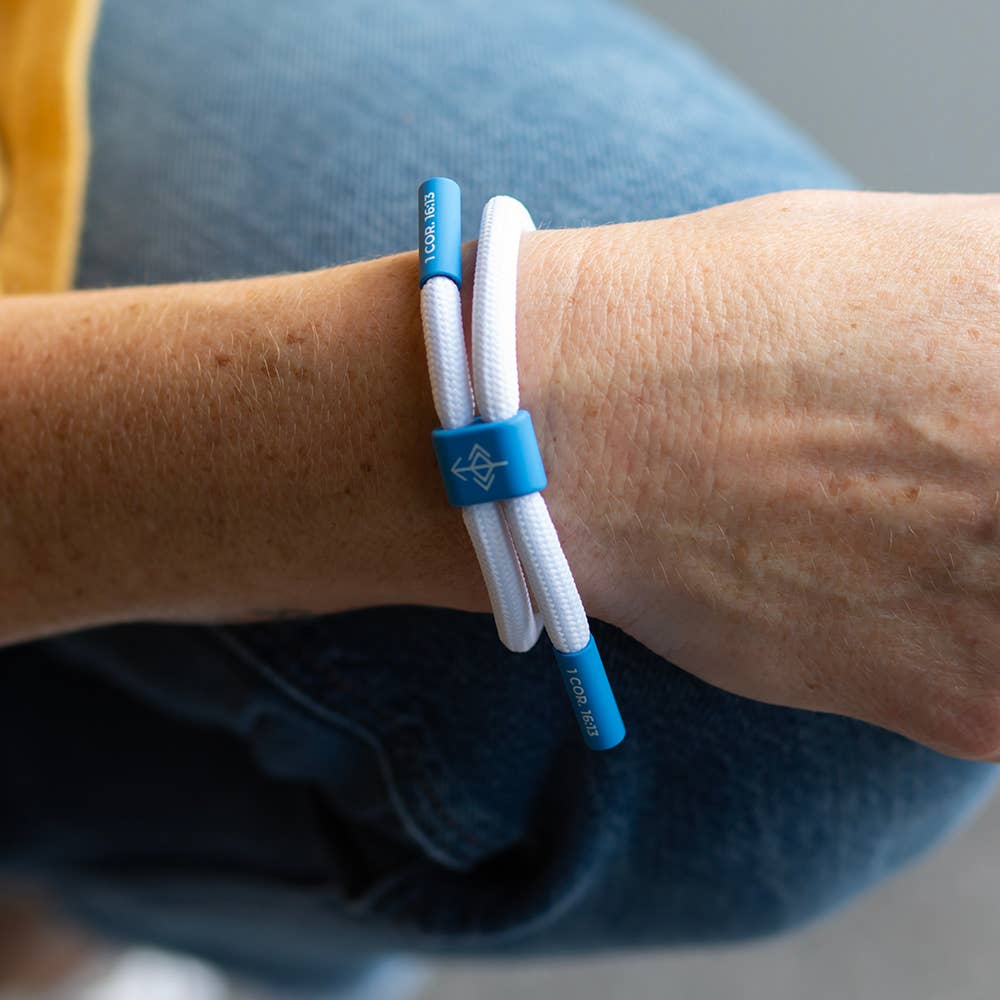 COURAGE + STRENGTH Bracelet, Christian Cord Bracelet - Mercantile213