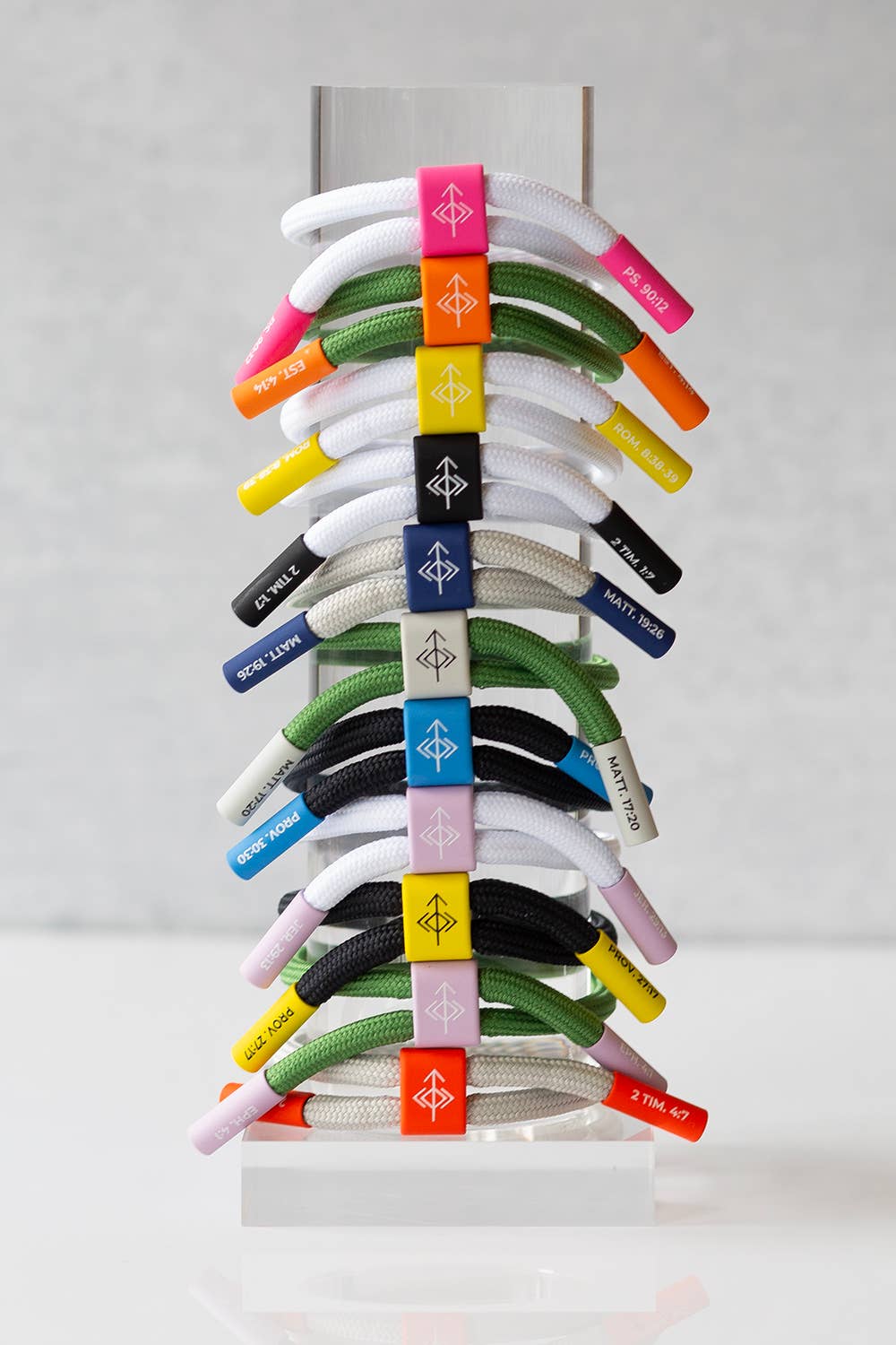 COURAGE + STRENGTH Bracelet, Christian Cord Bracelet - Mercantile213