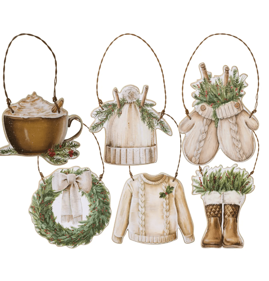 Cozy Ornament Set - 6 pc - Mercantile213