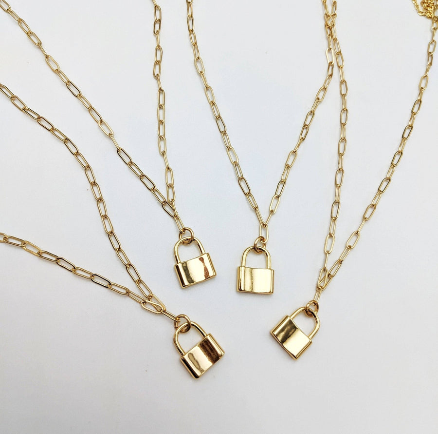 Dainty Lock Necklace - Mercantile213