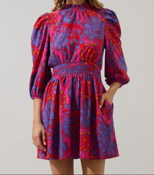 Darret Floral Mini Dress - Mercantile213