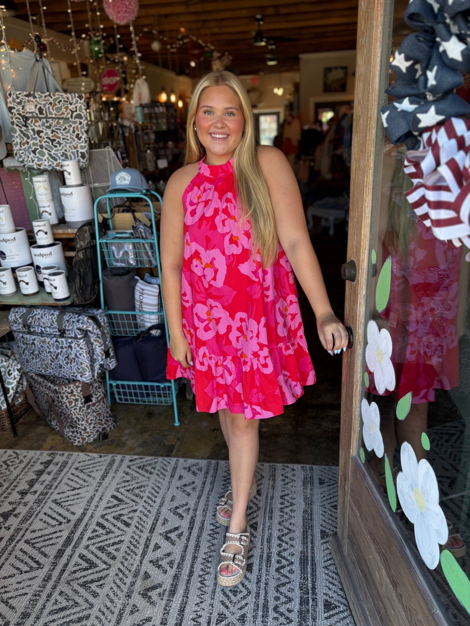 Della Halter Mini Dress - Mercantile213