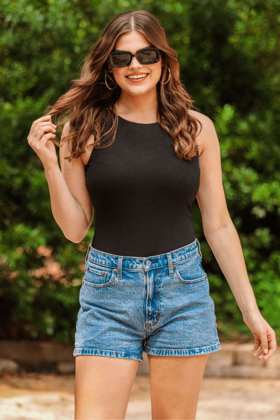 Destiny Ribbed Bodysuit- Black - Mercantile213