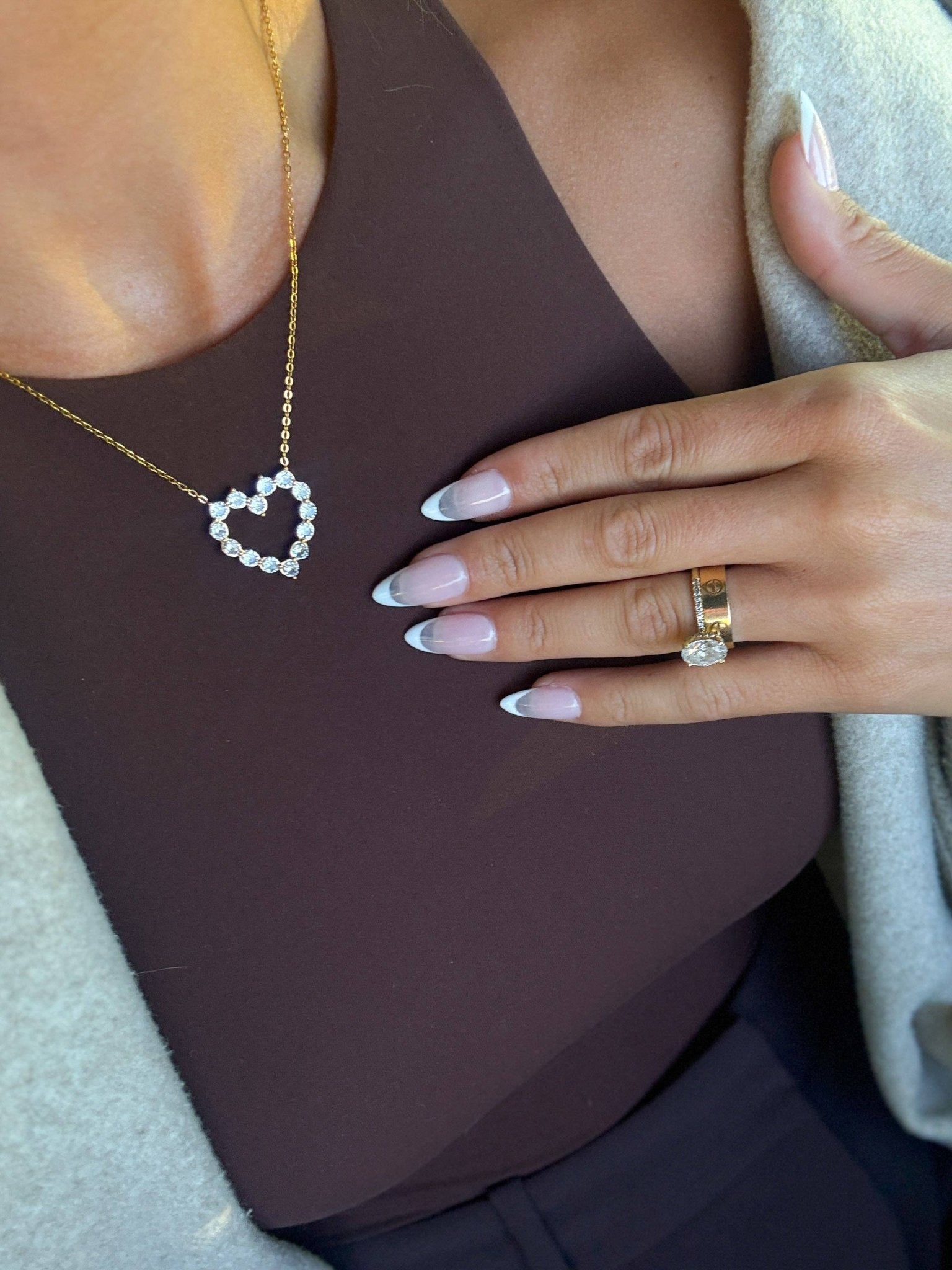 Diamond Heart Necklace - Mercantile213