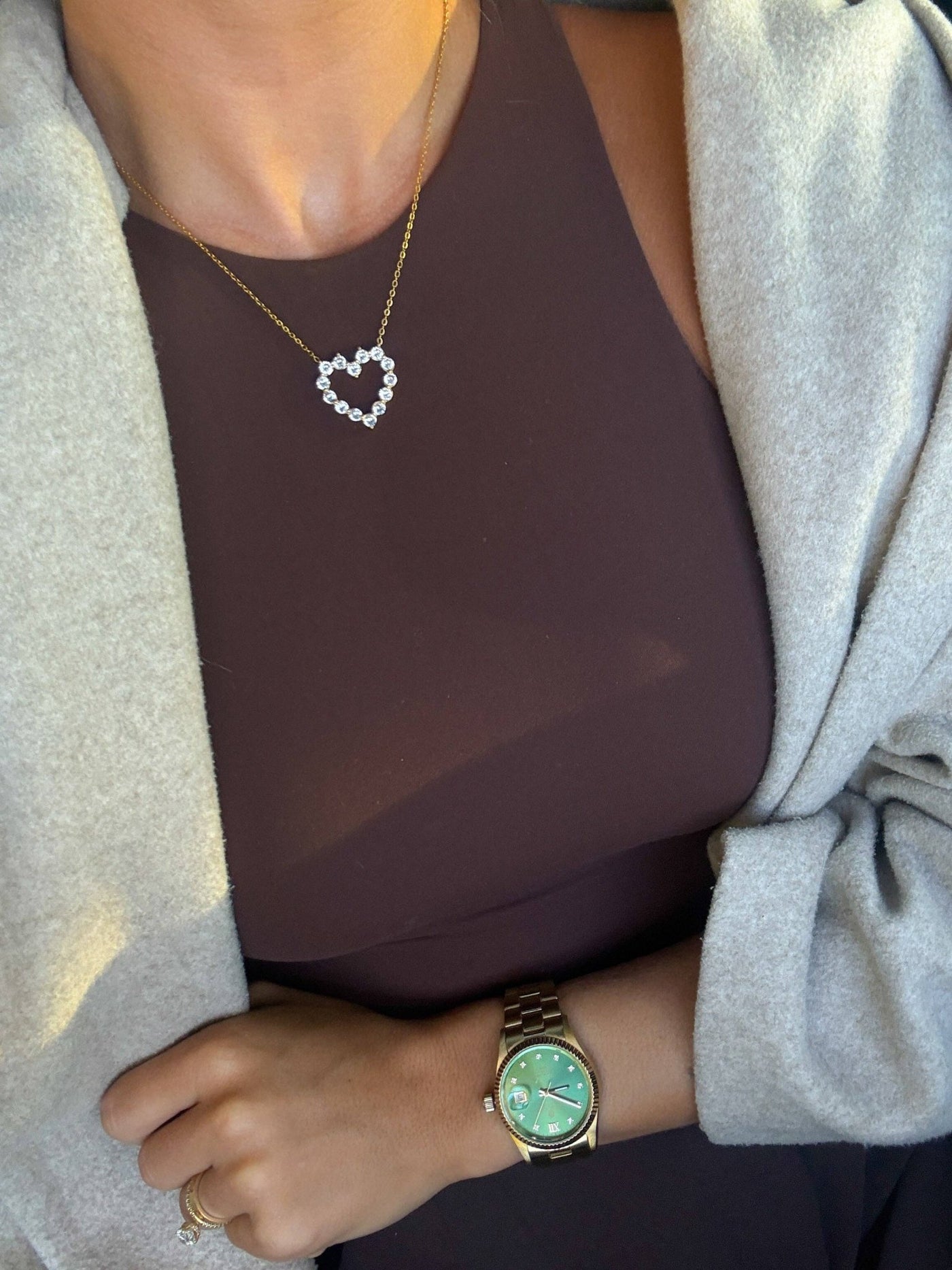 Diamond Heart Necklace - Mercantile213