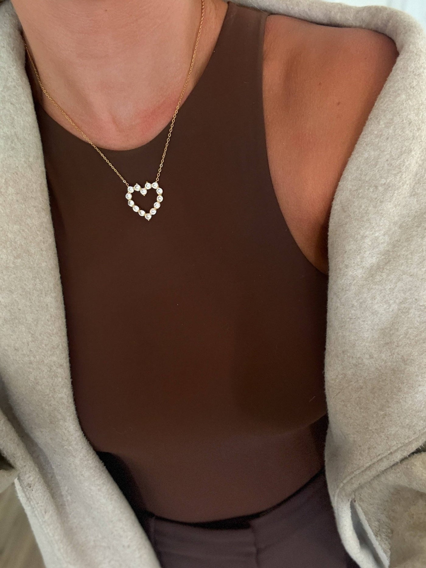 Diamond Heart Necklace - Mercantile213