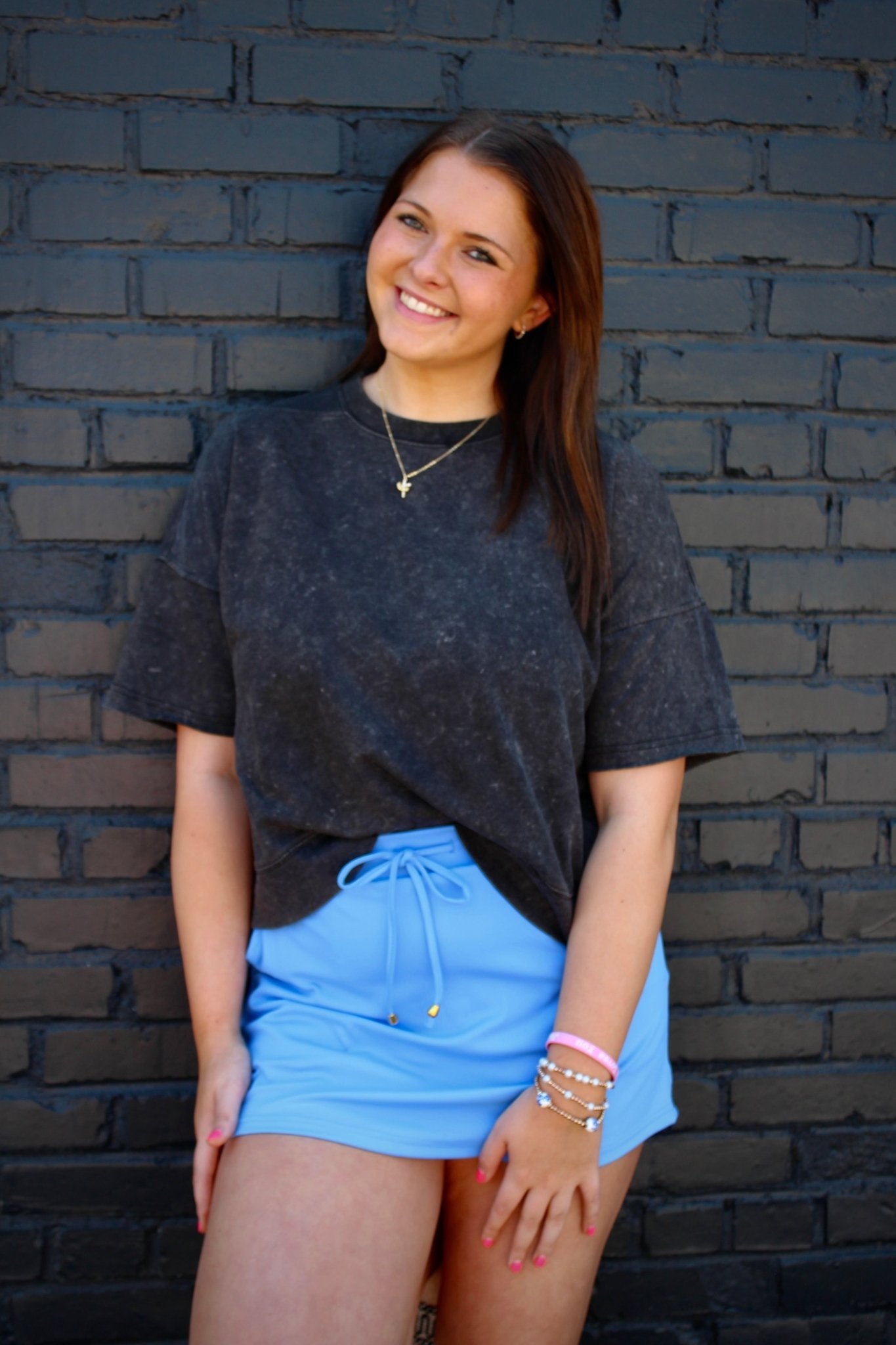 Dusty Blue Skort - Mercantile213