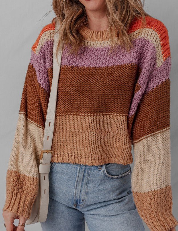 Earthy Stripe Sweater - Mercantile213