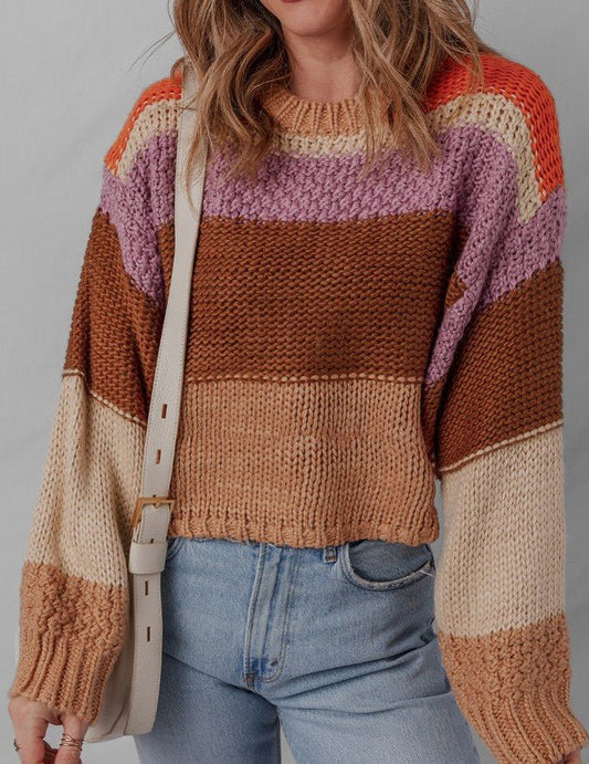 Earthy Stripe Sweater - Mercantile213
