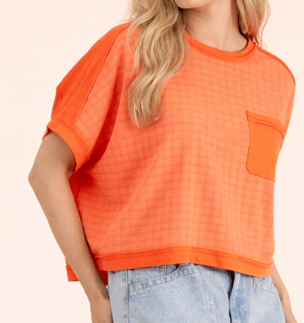 Easy Breezy Top - Coral - Mercantile213