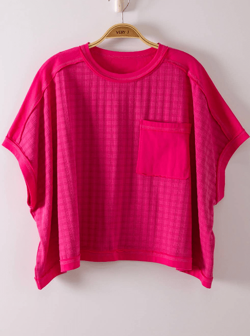 Easy Breezy Top - Fuchsia - Mercantile213