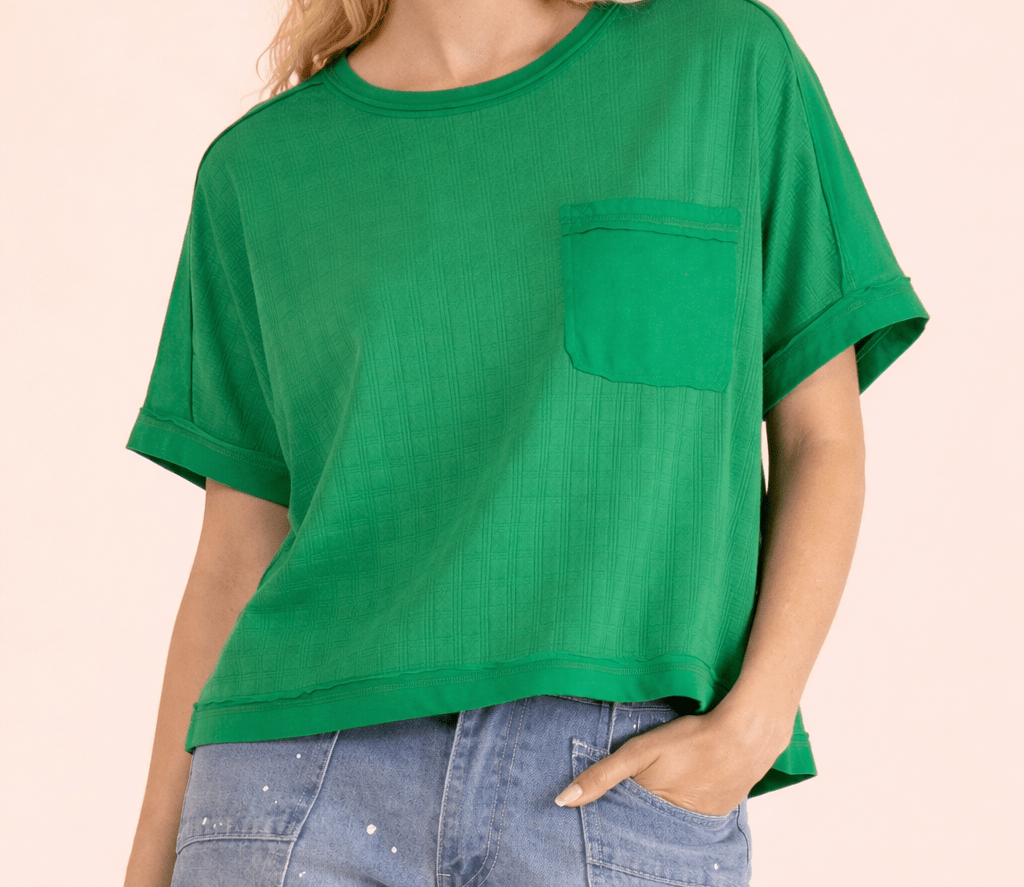 Easy Breezy Top - Green - Mercantile213