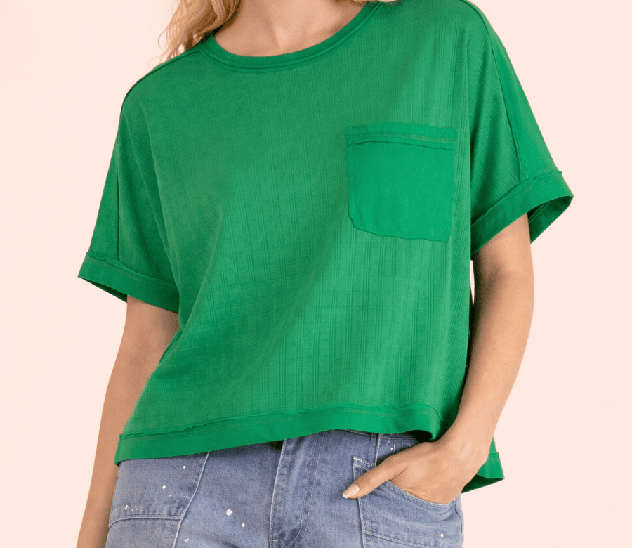 Easy Breezy Top - Green - Mercantile213