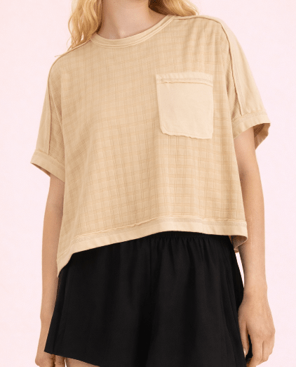 Easy Breezy Top - Taupe - Mercantile213