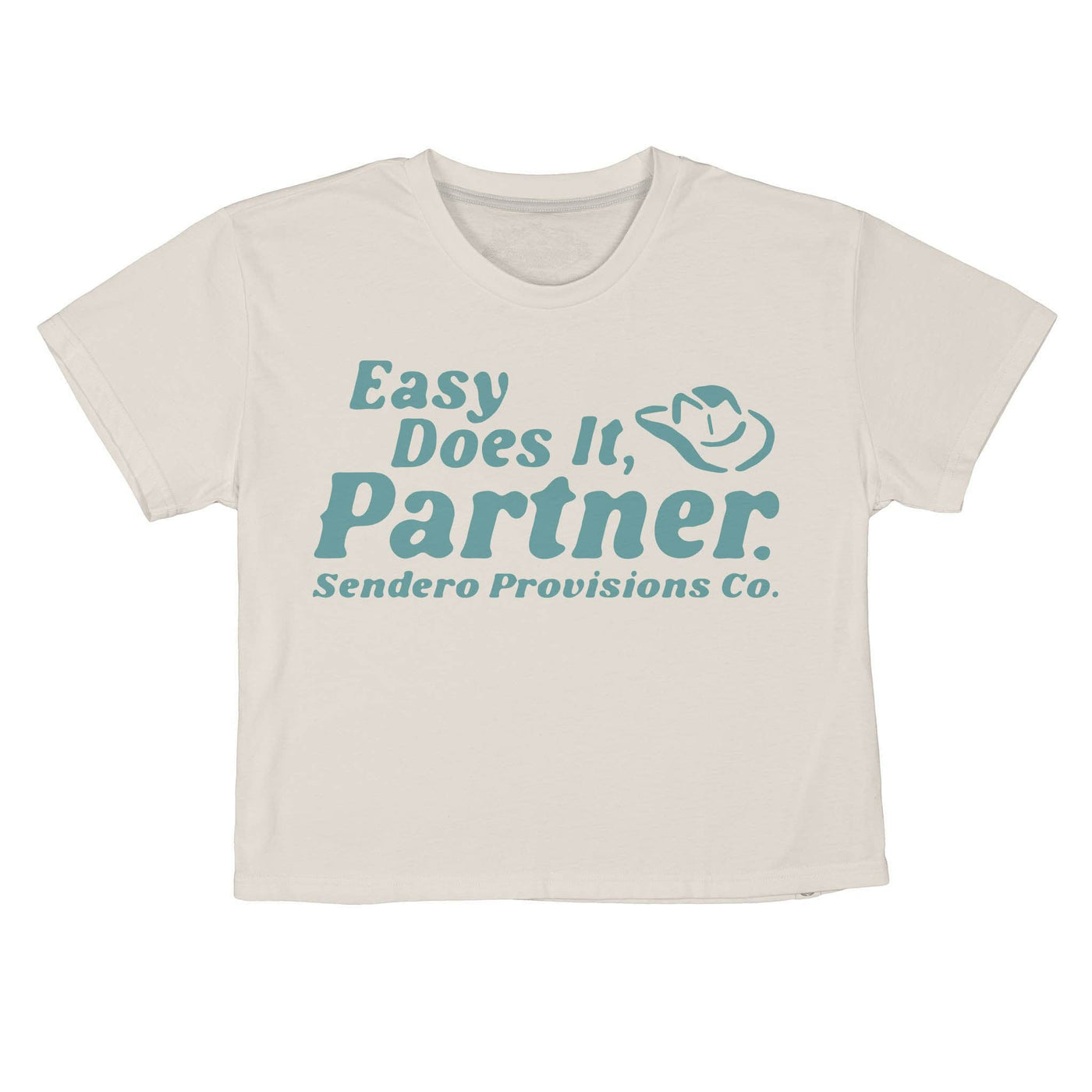 Easy Does It Crop Tee: Vintage Black - Mercantile213