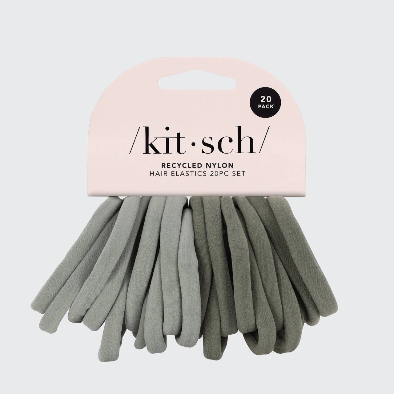 Eco - Friendly Nylon Elastics 20pc - Eucalyptus - Mercantile213