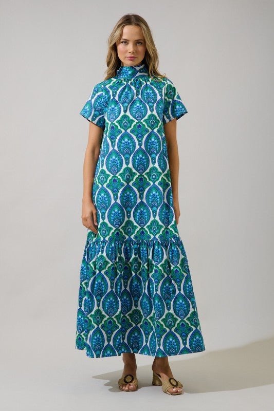 Esmery Mockneck Maxi Dress - Mercantile213