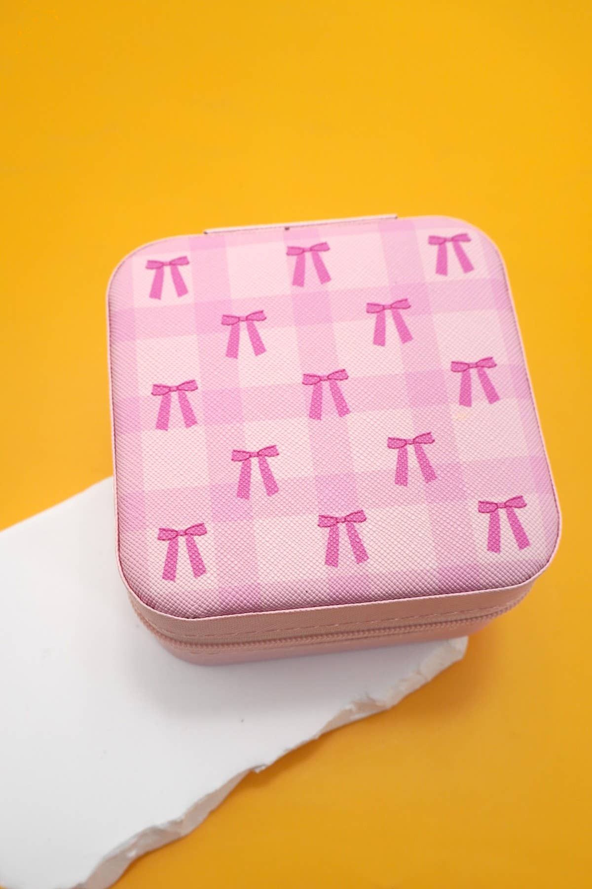 Small Jewelry Box- Pink Polka