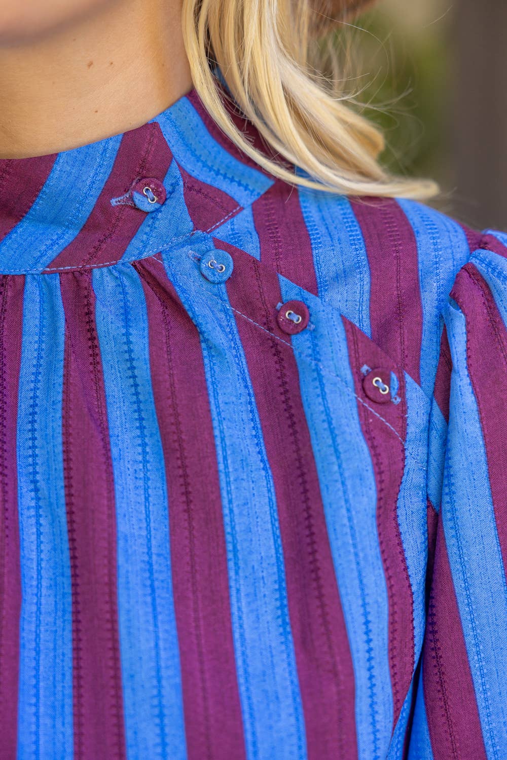 Blue Stripe Blouse
