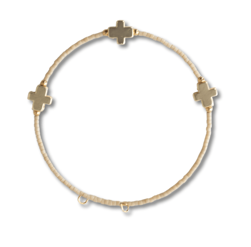 Faithful Bangle Bracelet - Latte - Mercantile213