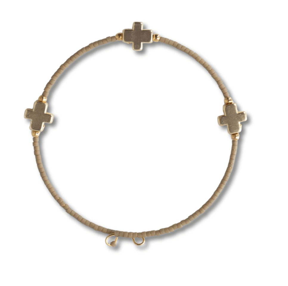 Faithful Bangle Bracelet - Mocha - Mercantile213