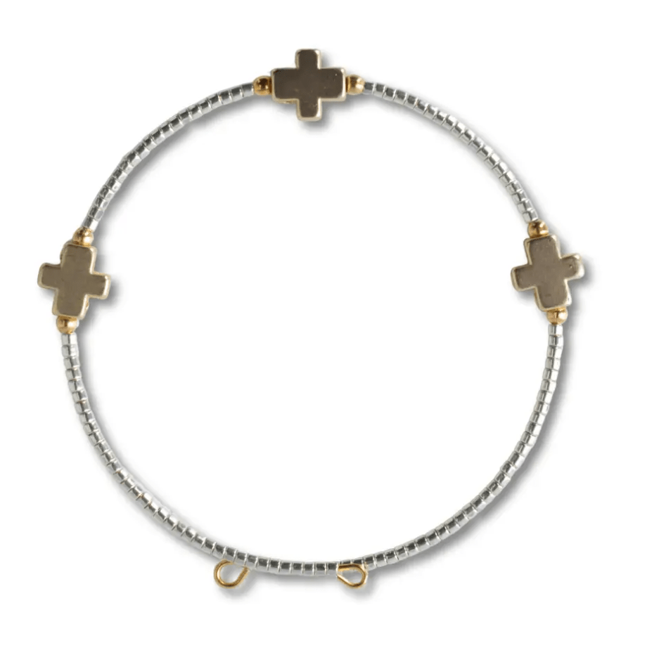 Faithful Bangle Bracelet - Silver - Mercantile213