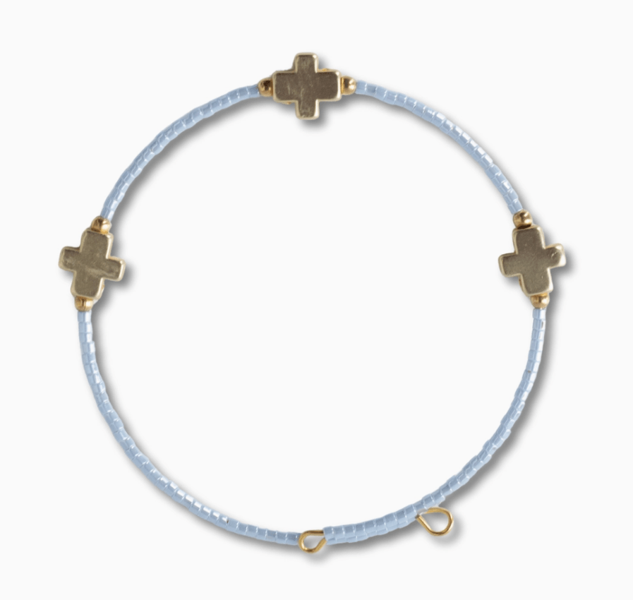 Faithful Bangle Bracelet - Sky Blue - Mercantile213