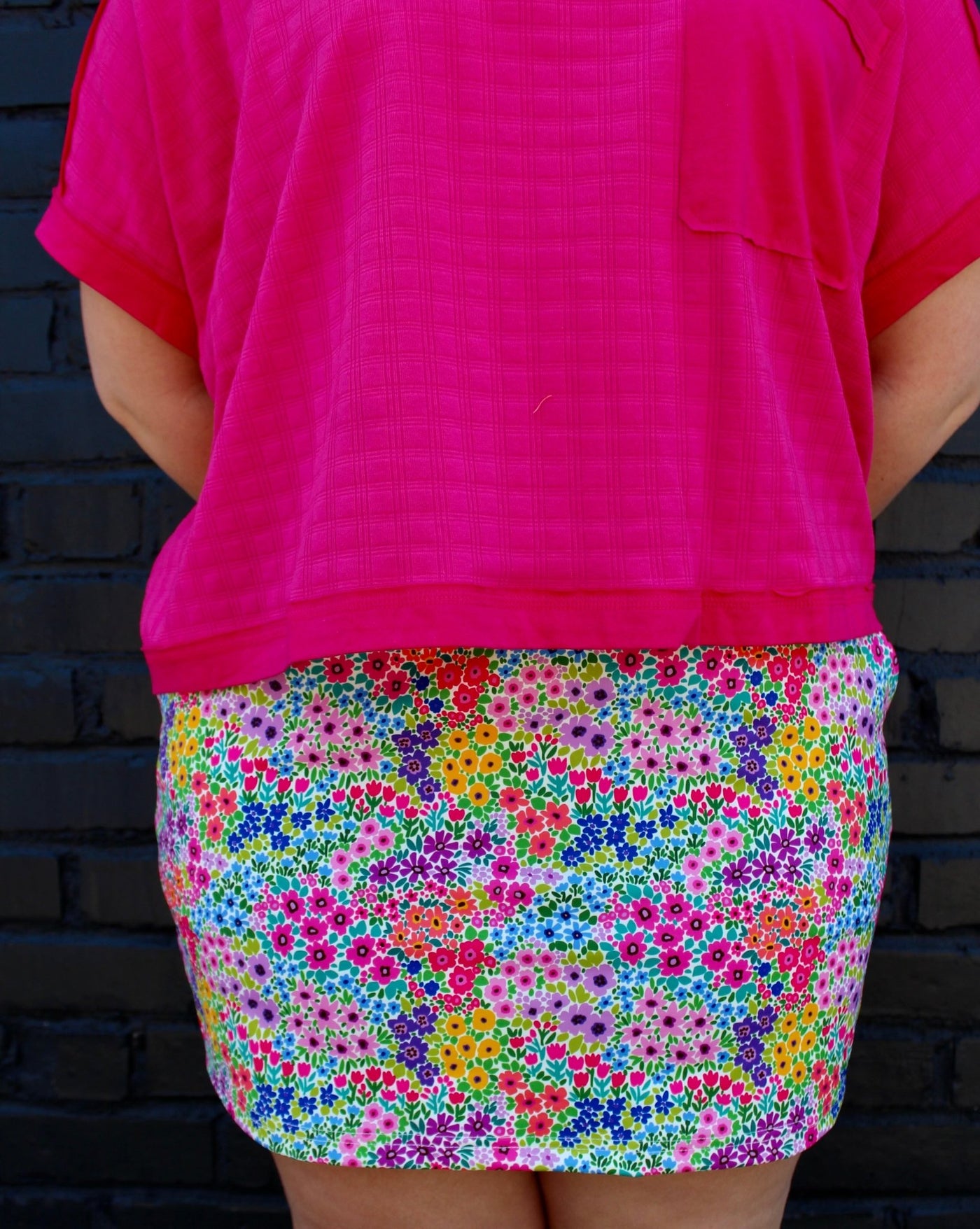 Falling for Florals Skort: Multi - Mercantile213