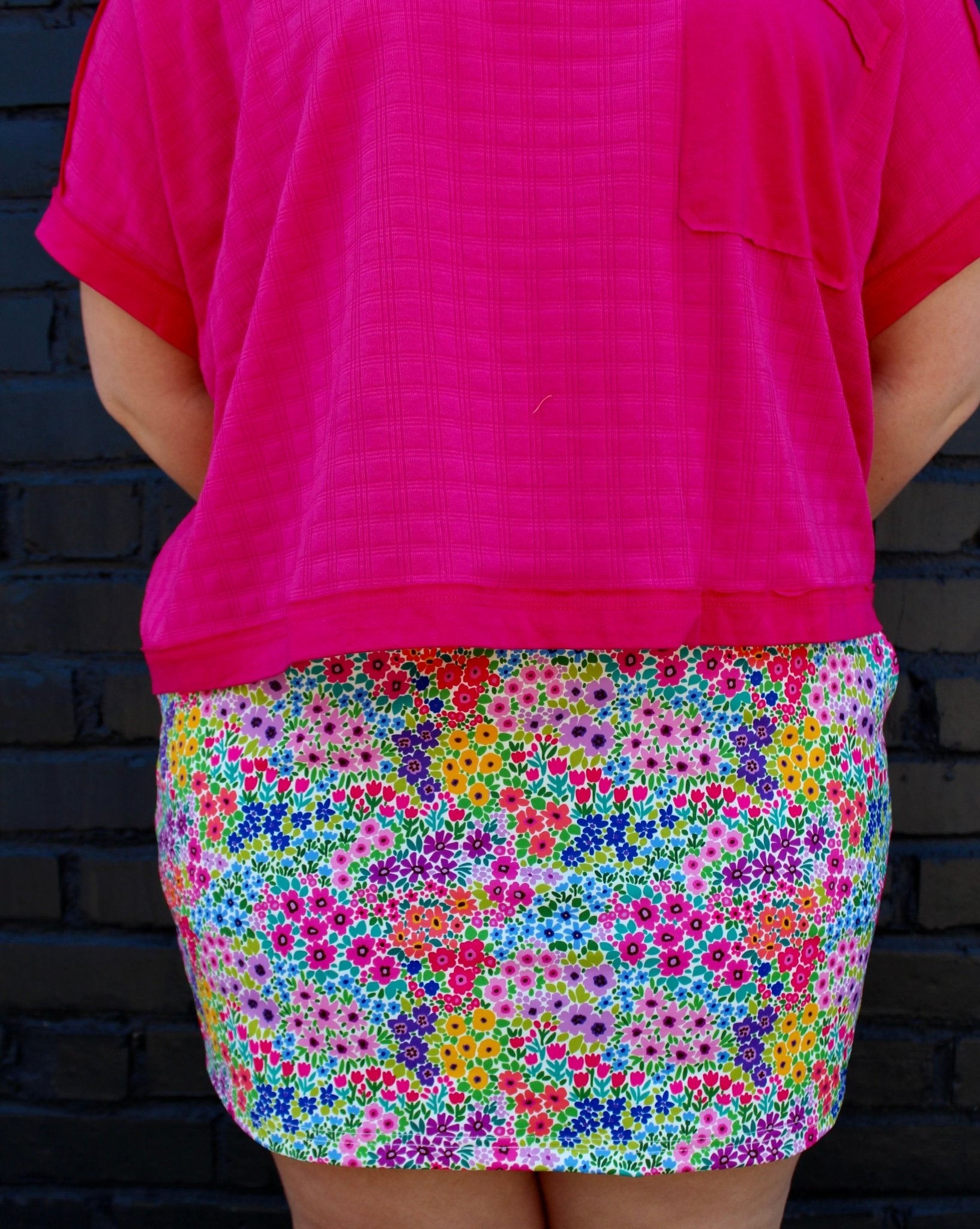 Falling for Florals Skort: Multi - Mercantile213