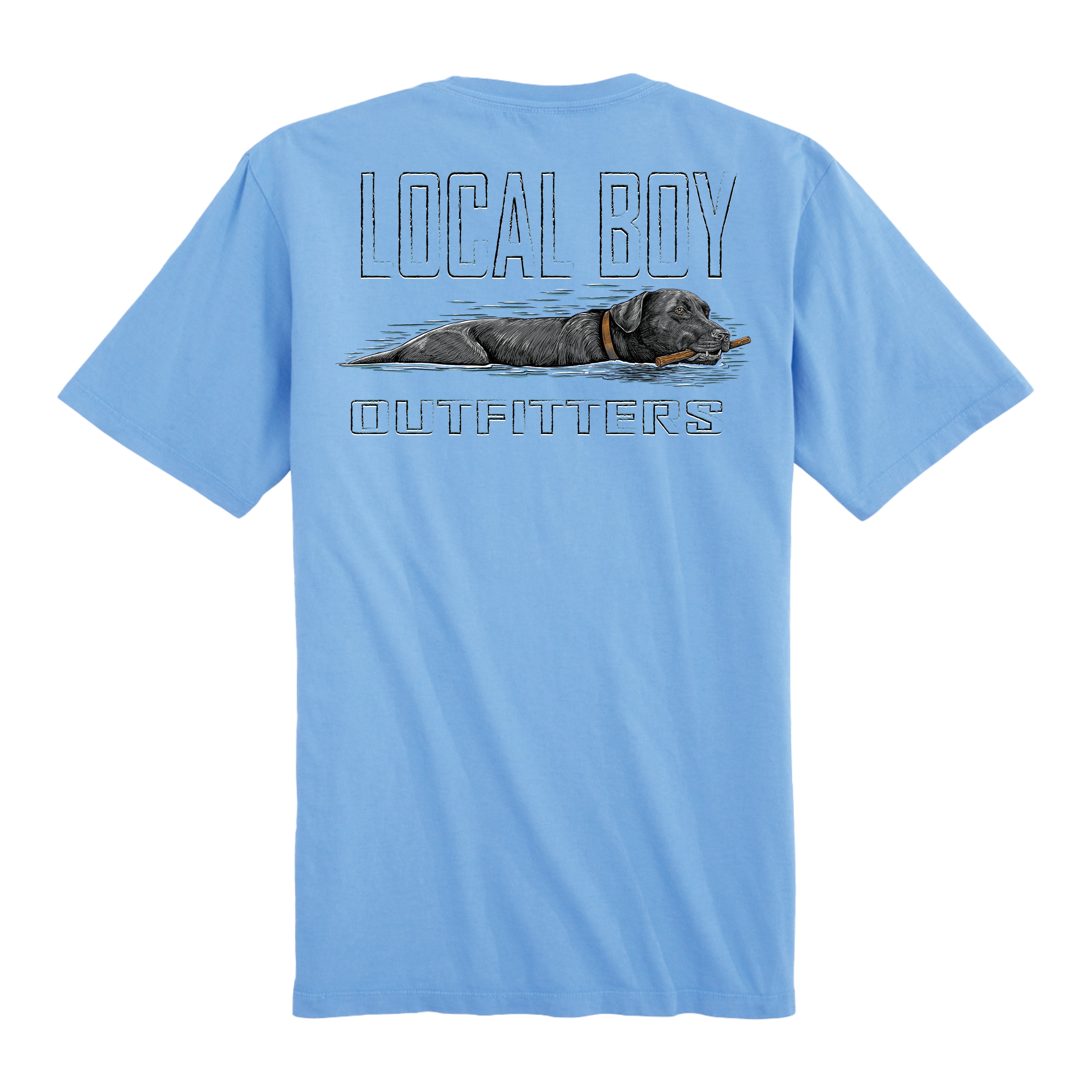 Local Boy Tee- - Fetch Black Lab