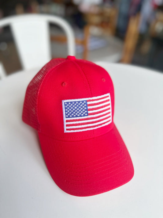 Flag Patch Trucker Hat - Mercantile213