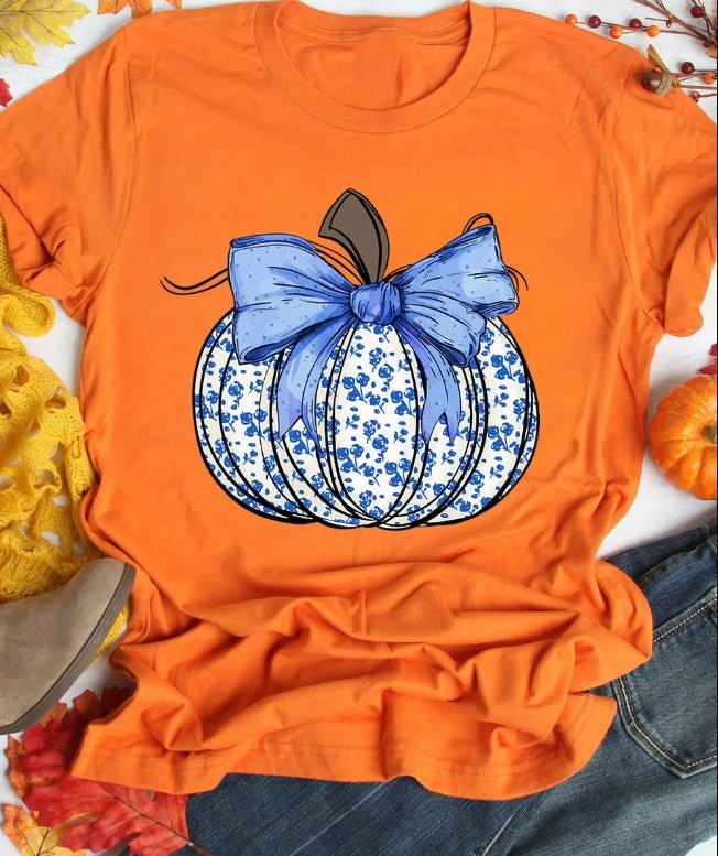 Floral Pumpkin Tee - Mercantile213