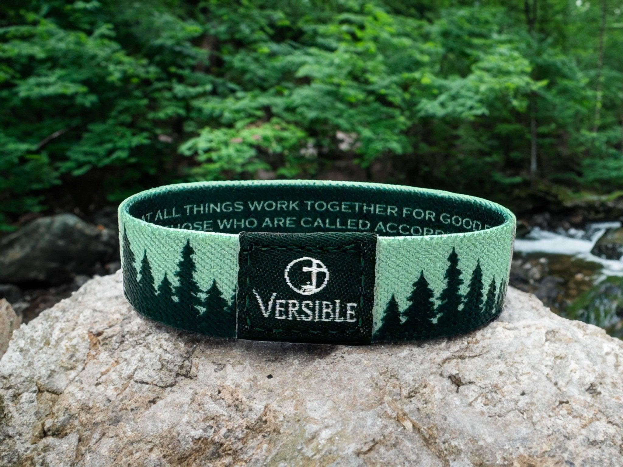 Forest Edge / Romans 8:28 Wristband - Mercantile213