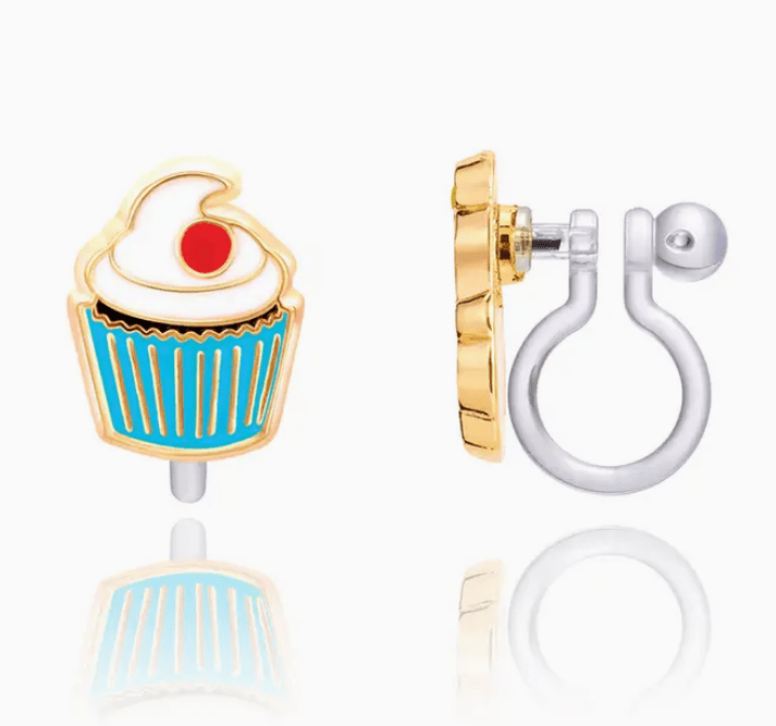 Girl Nation Clip - On Earrings - Classic Cupcake - Mercantile213