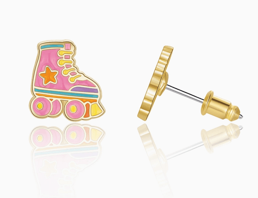 Girl Nation Stud Earrings - Roller Skates - Mercantile213
