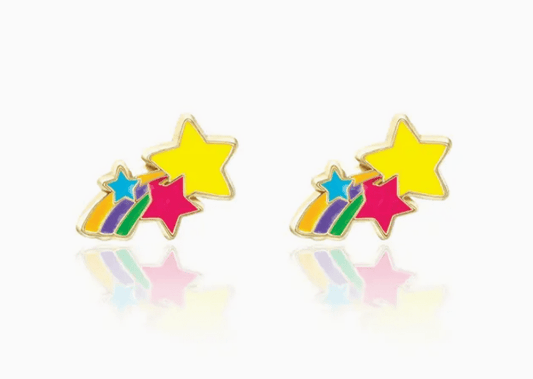 Girl Nation Stud Earrings - Shooting Stars - Mercantile213