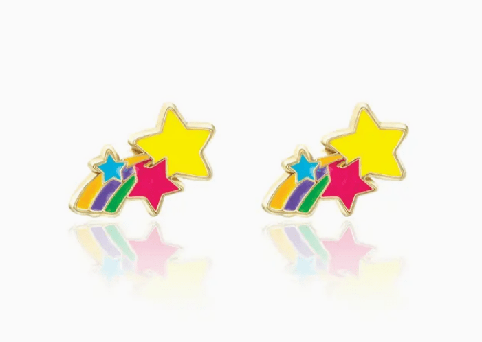 Girl Nation Stud Earrings - Shooting Stars - Mercantile213