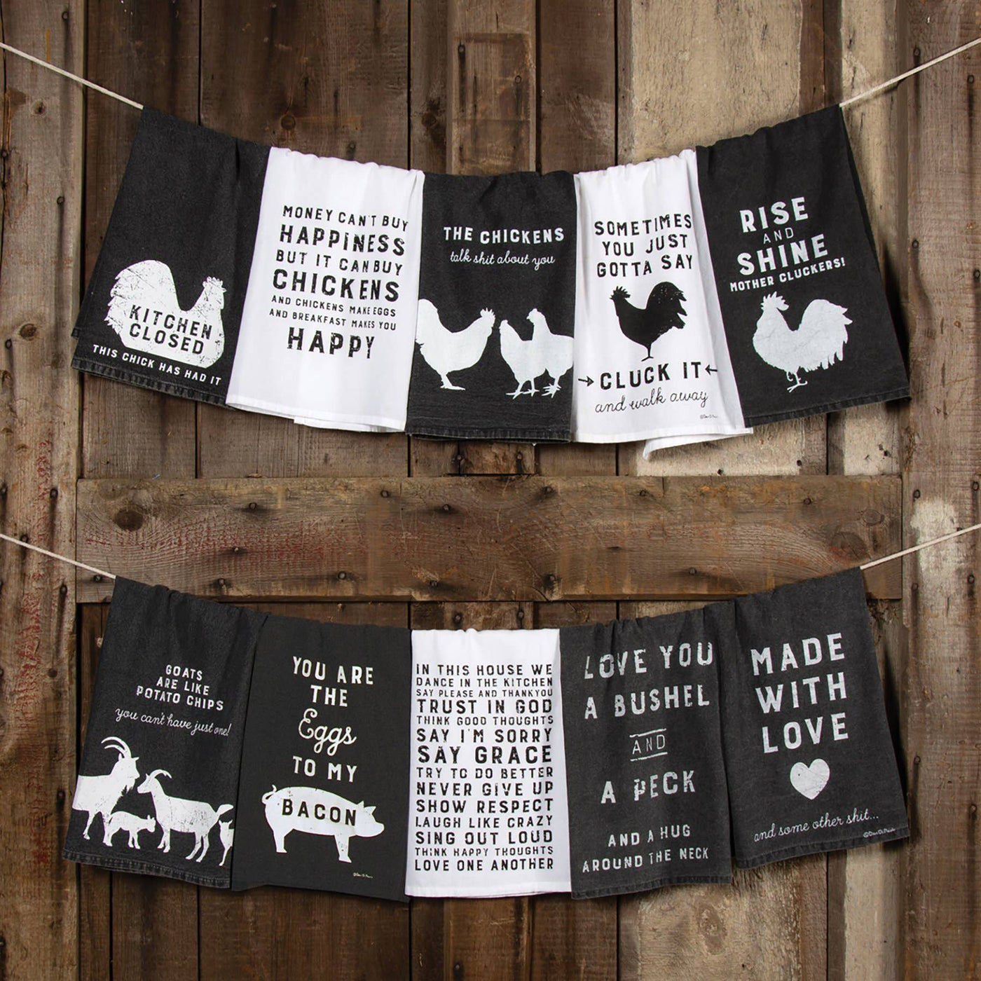 Goats Like Potato Chips Kitchen Towel - Mercantile213