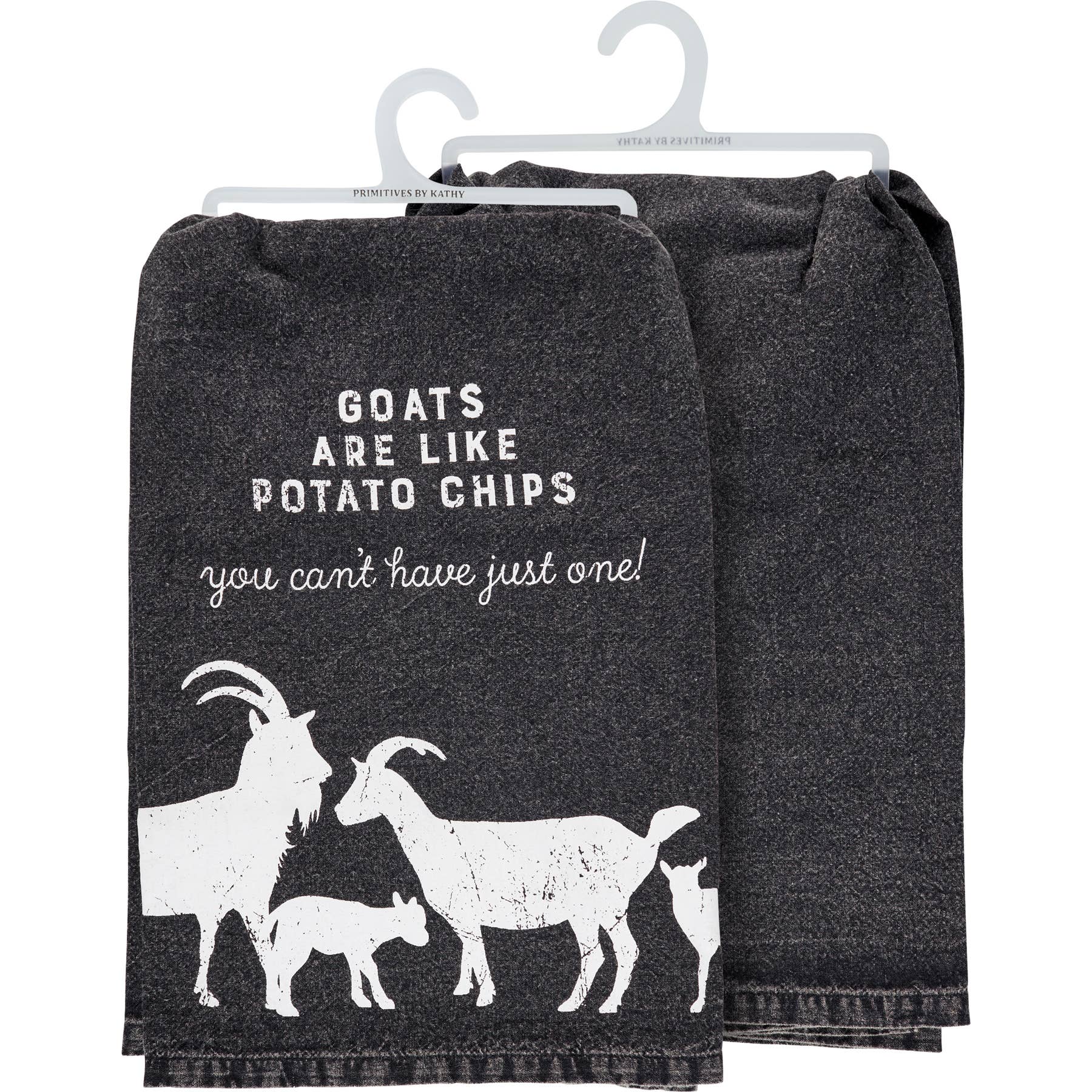 Goats Like Potato Chips Kitchen Towel - Mercantile213