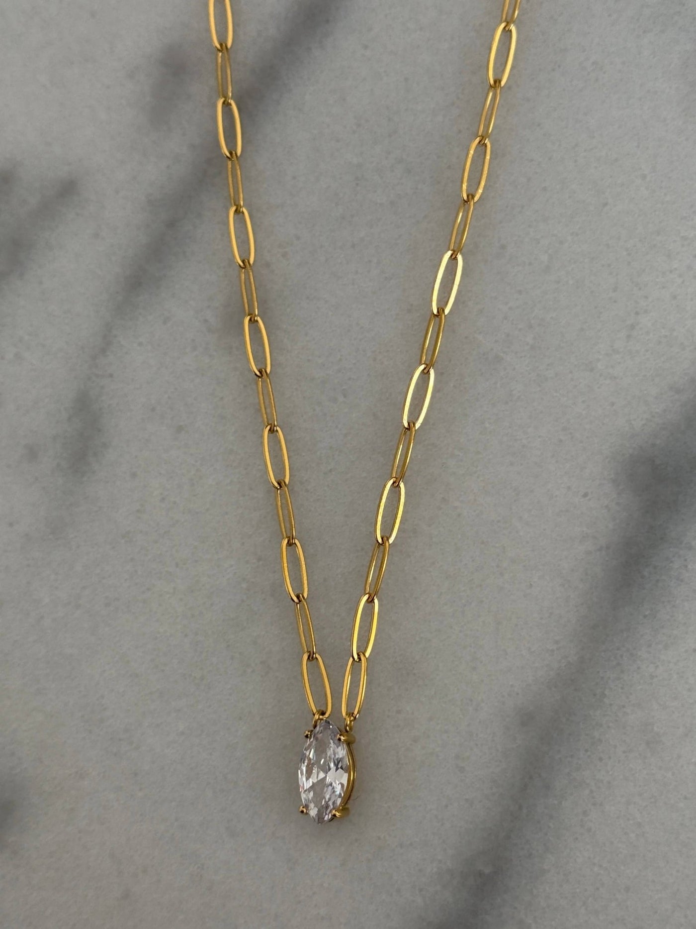 Gold & Diamond Pendant Necklace - Mercantile213