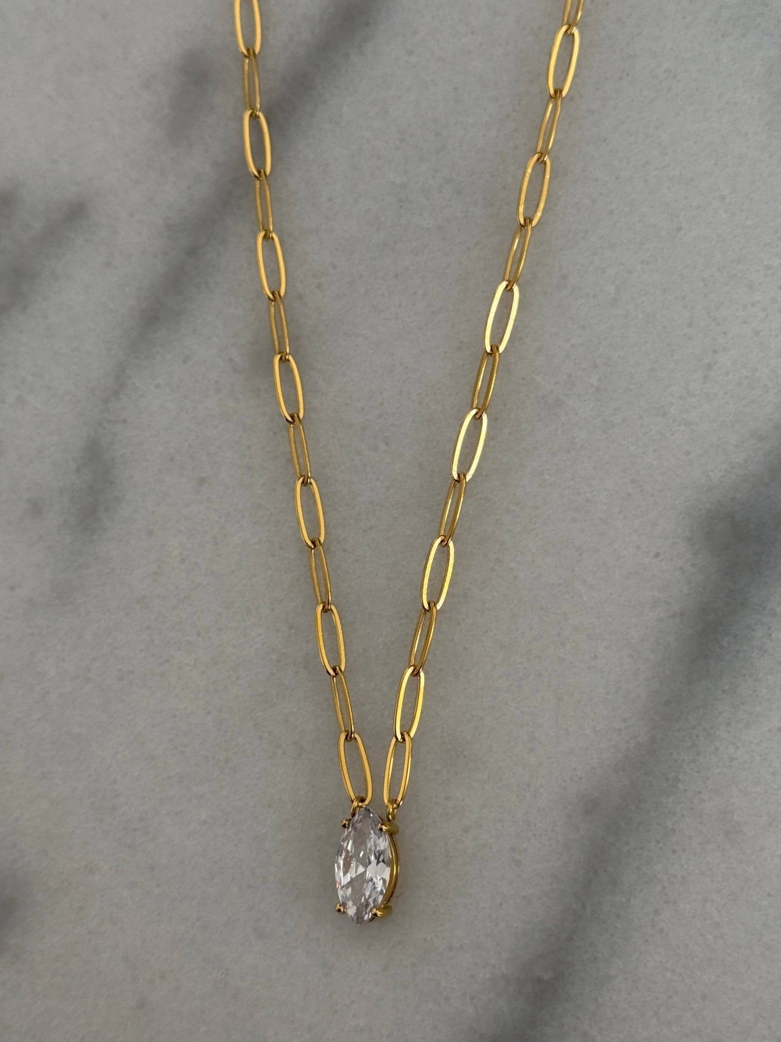 Gold & Diamond Pendant Necklace - Mercantile213