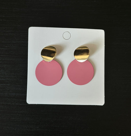 Gold/Pink Earrings - Mercantile213