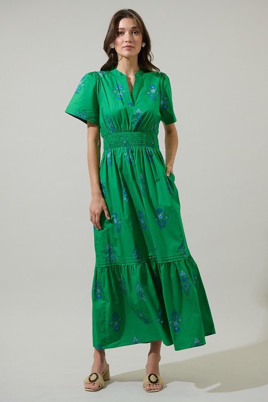 Halina Floral Maxi Dress - Mercantile213
