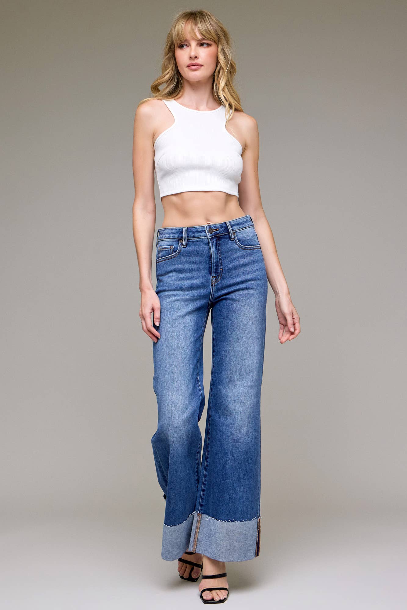 Hidden High Rise Cuffed Comfort Flare - HD3349CF - Mercantile213