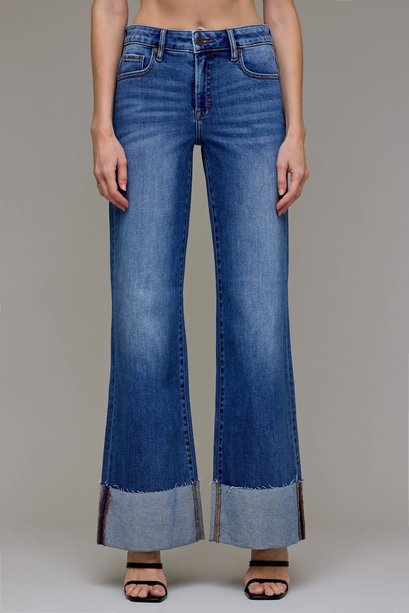 Hidden High Rise Cuffed Comfort Flare - HD3349CF - Mercantile213