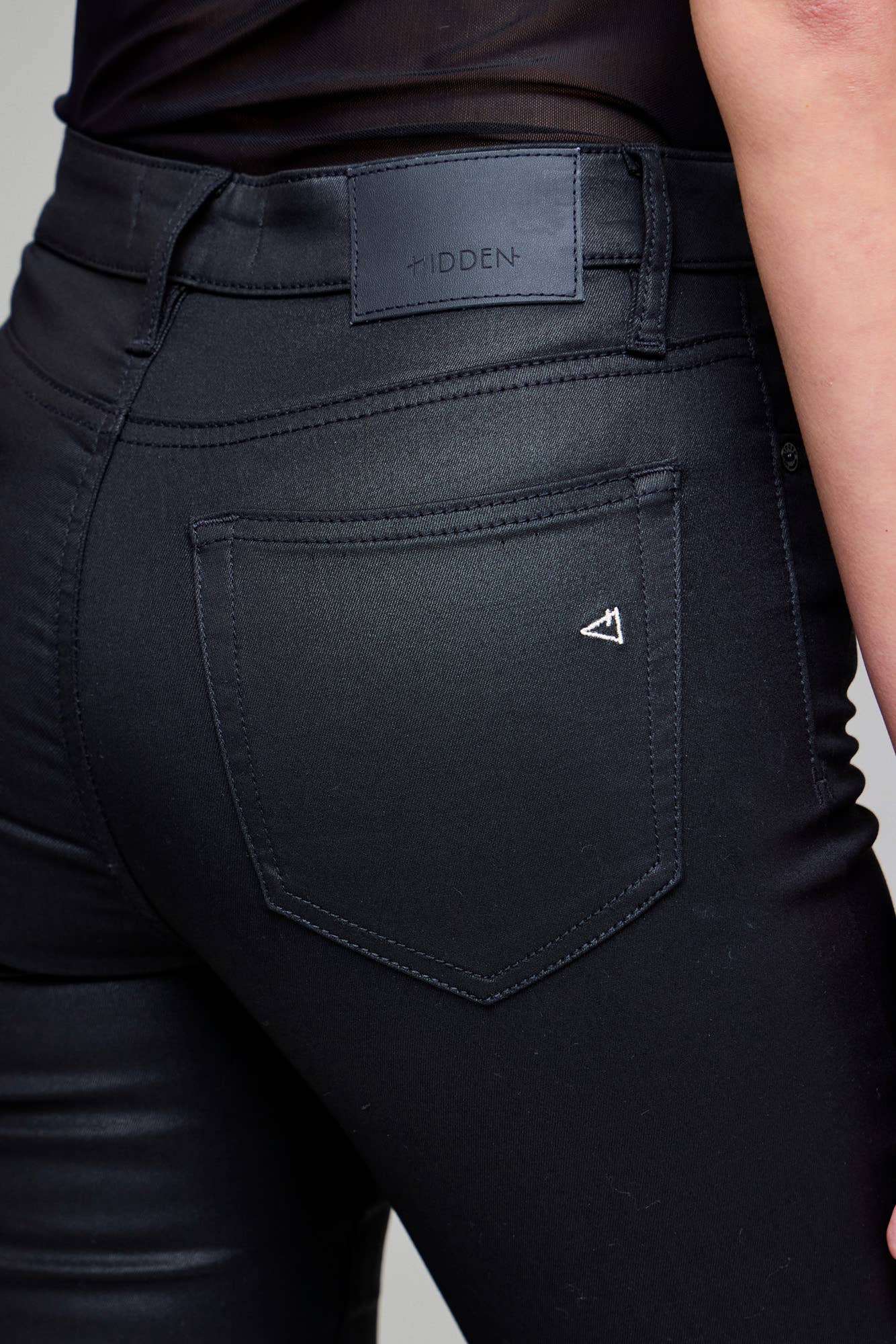 Hidden High Rise Flare - Black Coated - HD3203 - Mercantile213