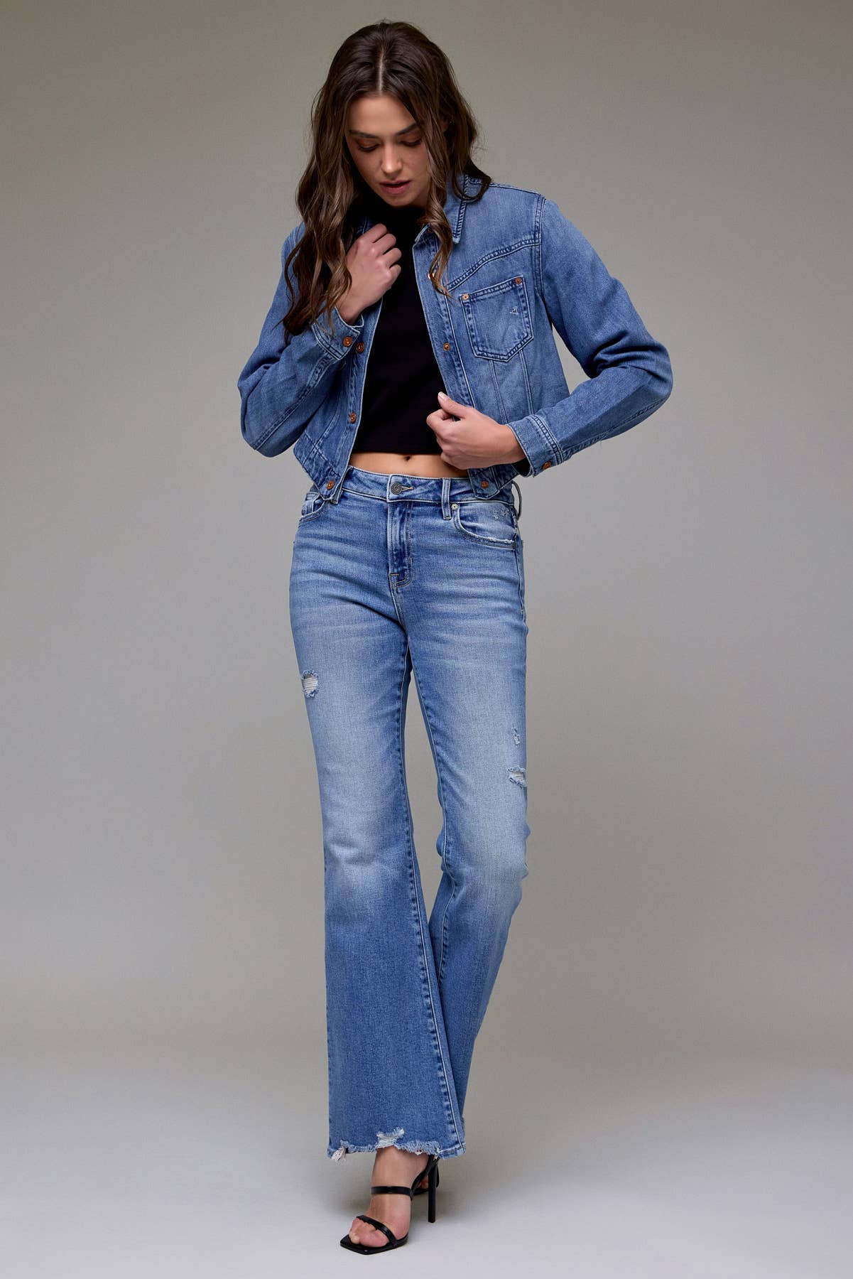 Hidden Mid Rise Flare - HD3307 - Mercantile213