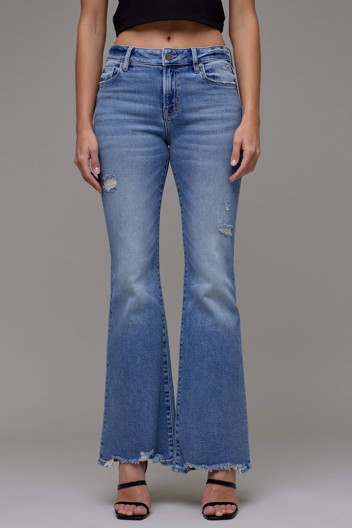 Hidden Mid Rise Flare - HD3307 - Mercantile213