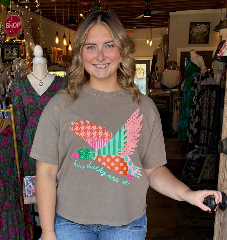 How Ducky Are We Crop Tee - Mercantile213