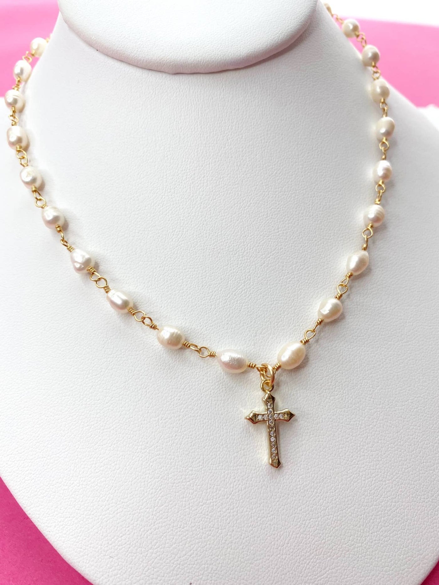 Jacee Cross Necklace - Mercantile213